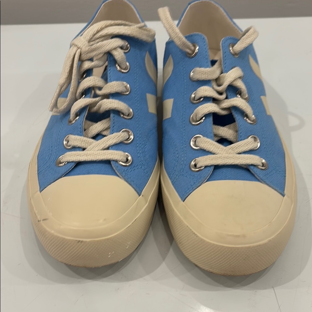 Veja Blue Canvas Sneakers 39 Women’s Like New Carolina Blue - Picture 4 of 7